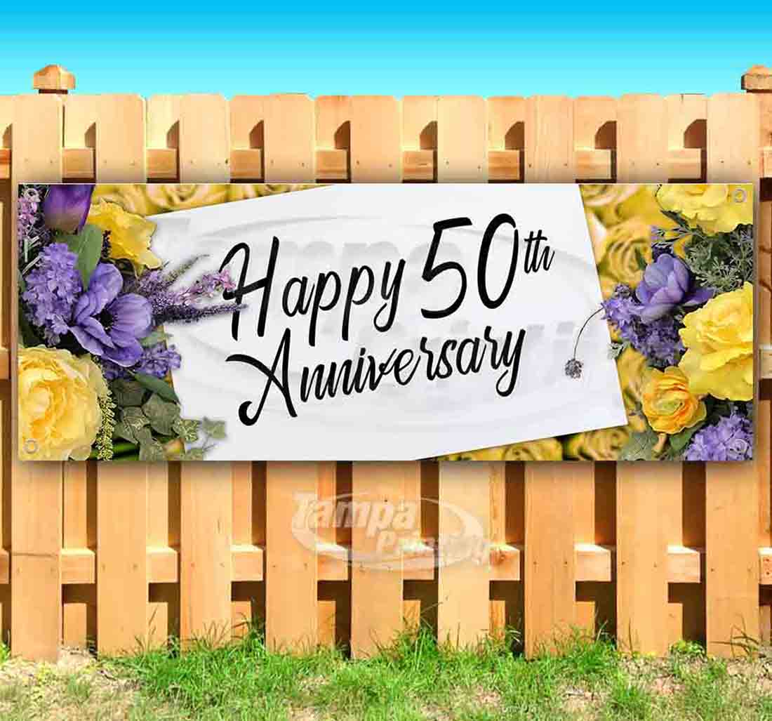 happy 50th anniversary banner