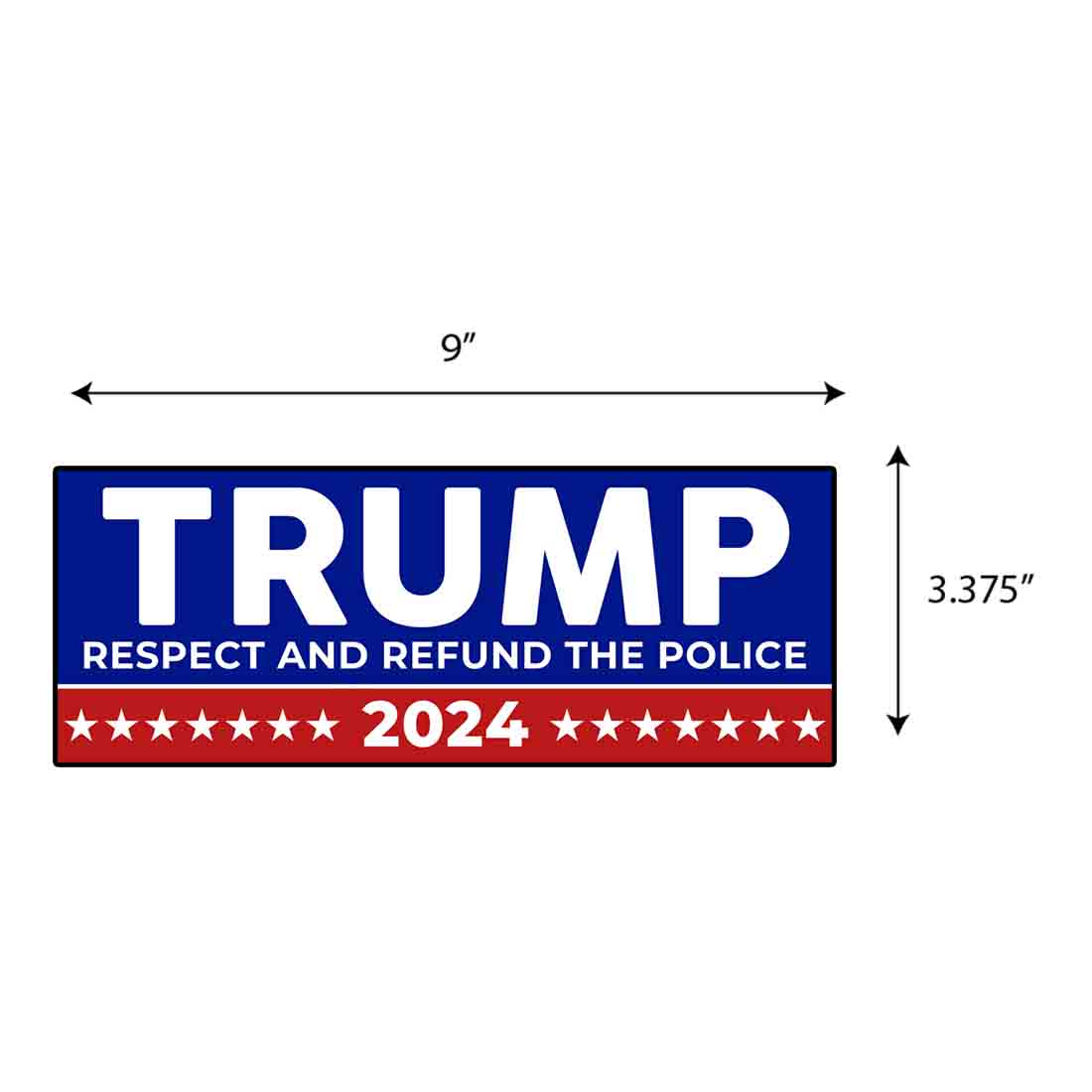 Trump 2024 Bumper Strip Sticker