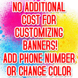 Don't Forget to Vote Banner Sign Vinyl 13oz w/Grommets SB00185