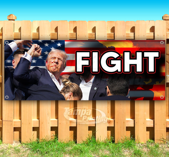 Trump Fight Banner