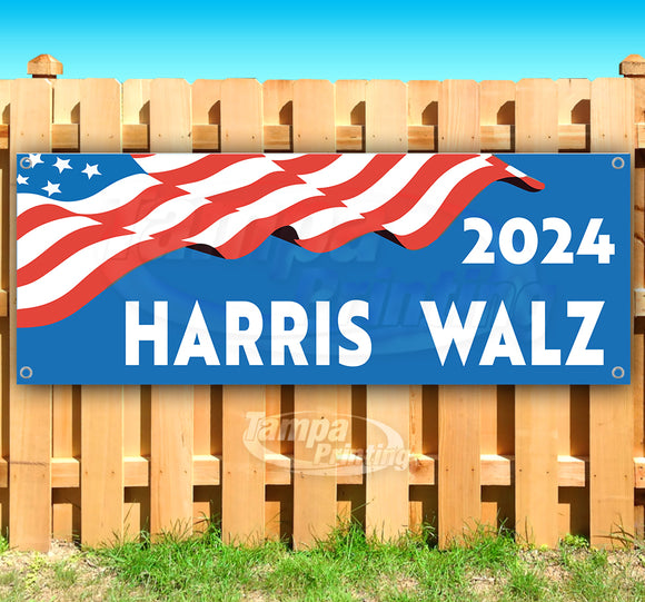 Harris Walz Banner