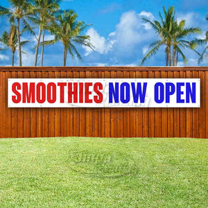 Smoothies Now Open XL Banner
