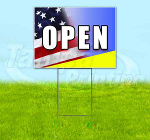 Open Yard Sign