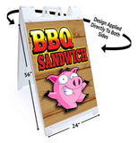 BBQ Sandwich A-Frame Signs, Decals, or Panels