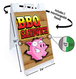 BBQ Sandwich A-Frame Signs, Decals, or Panels
