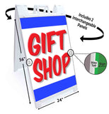 Gift Shop A-Frame Signs, Decals, or Panels