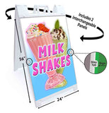 Milk Shakes A-Frame Signs, Decals, or Panels