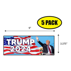 Trump 2024 Waving Sticker