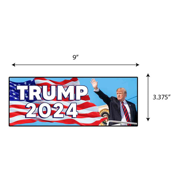 Trump 2024 Waving Sticker