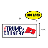 Trump Country Connecticut Sticker