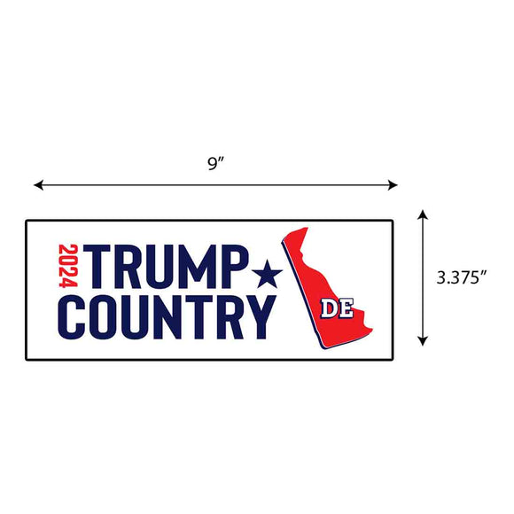 Trump Country Delaware Sticker