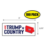 Trump Country Iowa Sticker