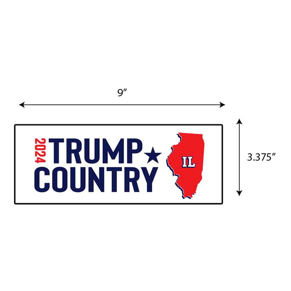 Trump Country Illinois Sticker