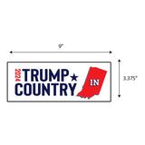 Trump Country Indiana Sticker