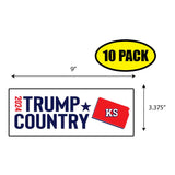 Trump Country Kansas Sticker