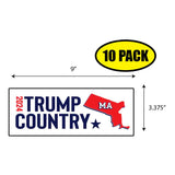 Trump Country Massachusetts Sticker