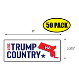 Trump Country Massachusetts Sticker