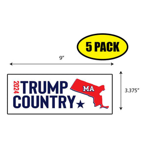 Trump Country Massachusetts Sticker