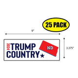 Trump Country North Dakota 2024 Sticker