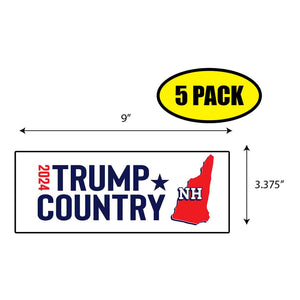 Trump Country New Hampshire 2024 Sticker