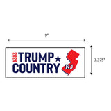 Trump Country New Jersey 2024 Sticker