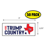 Trump Country Texas 2024 Sticker