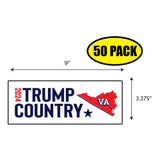 Trump Country Virginia 2024 Sticker