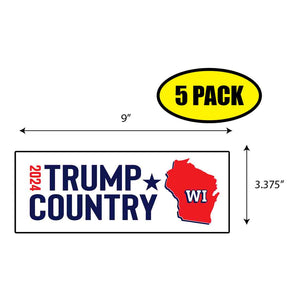 Trump Country Wisconsin 2024 Sticker