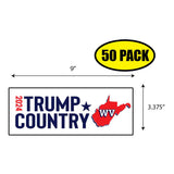 Trump Country West Virginia 2024 Sticker