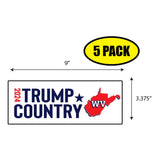 Trump Country West Virginia 2024 Sticker