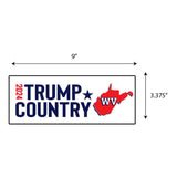 Trump Country West Virginia 2024 Sticker