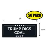 Trump Digs Coal 2024 Sticker