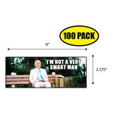 Biden Gump Smart Man Sticker