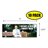 Biden Gump Smart Man Sticker