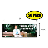 Biden Gump Smart Man Sticker