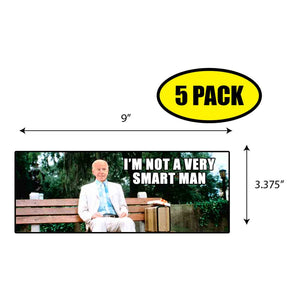 Biden Gump Smart Man Sticker