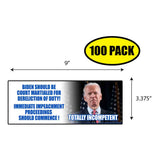 Impeach Biden Immediately Sticker