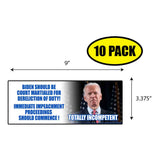 Impeach Biden Immediately Sticker