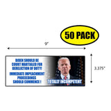 Impeach Biden Immediately Sticker