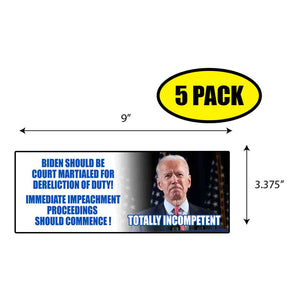 Impeach Biden Immediately Sticker