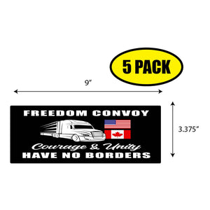 Freedom Convoy Courage Unity Sticker