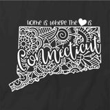 Home Is Where The Heart Is - Connecticut T-Shirt