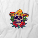 Skull With Sombrero T-Shirt