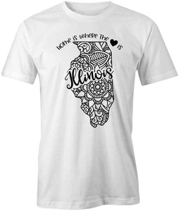 State Mandala - Illinois T-Shirt