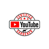 Certified Youtube Gardener Sticker